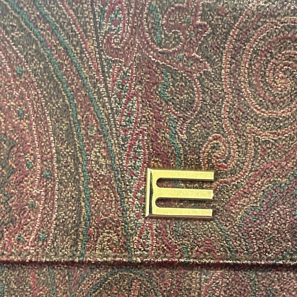 Etro Red and brown Paisley handbag - Picture 4 of 7